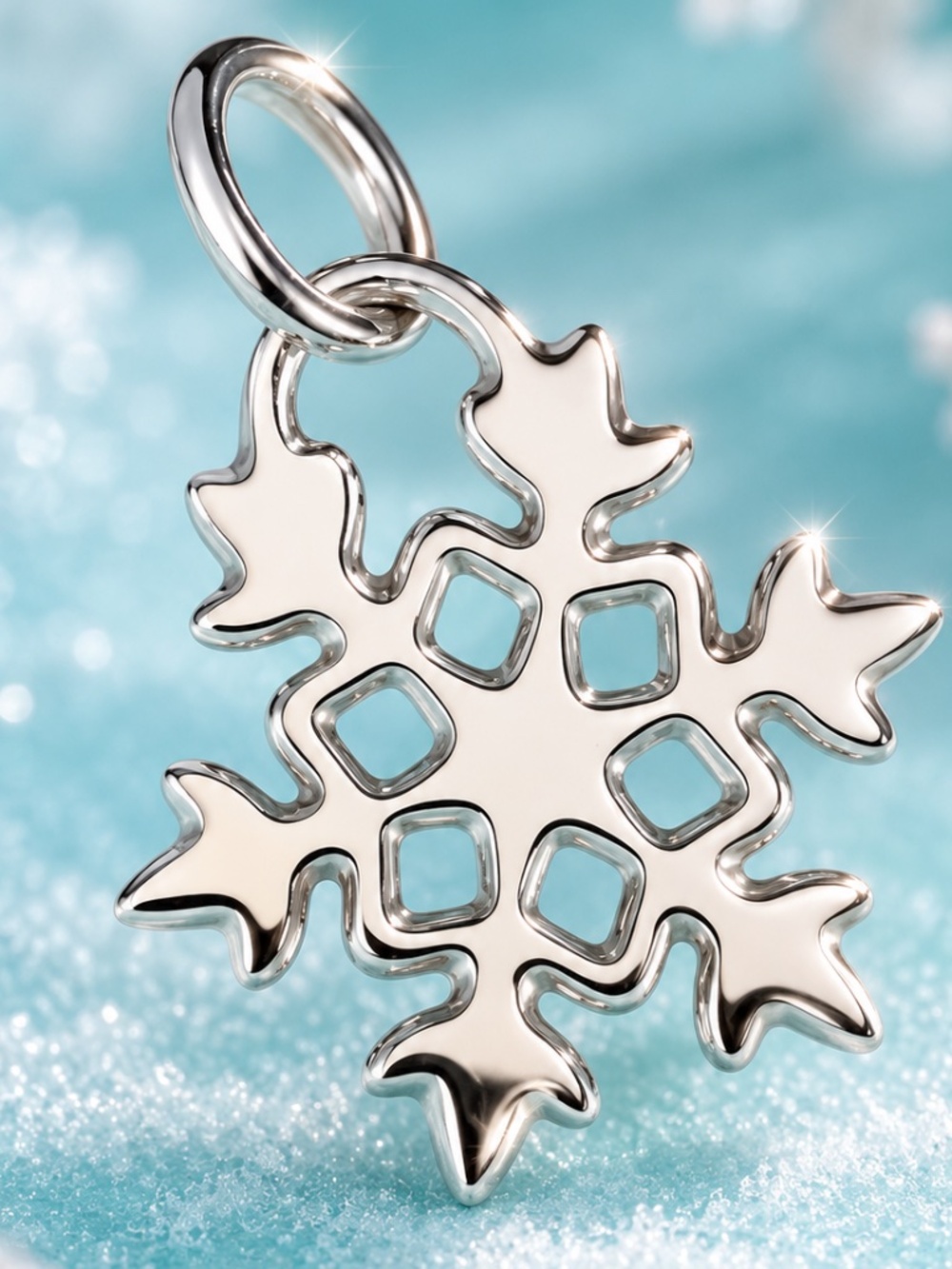 Tiffany & Co. Retired Snowflake Charm 925 Sterling silver pristine condition
